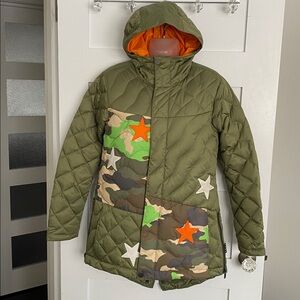 Burton X L.A.M.B. Gwen Stefani Cyndi Down Insulated Parka Coat XS Like New!